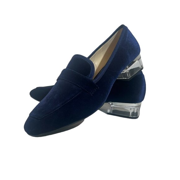 NINE WEST VELVET LOAFER - Picture 1 of 2